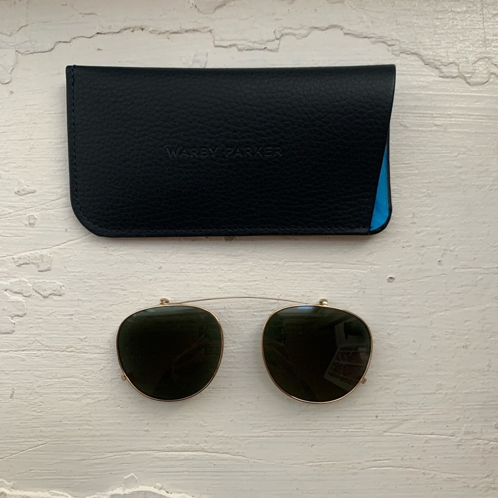 warby parker percey clip on sunglasses